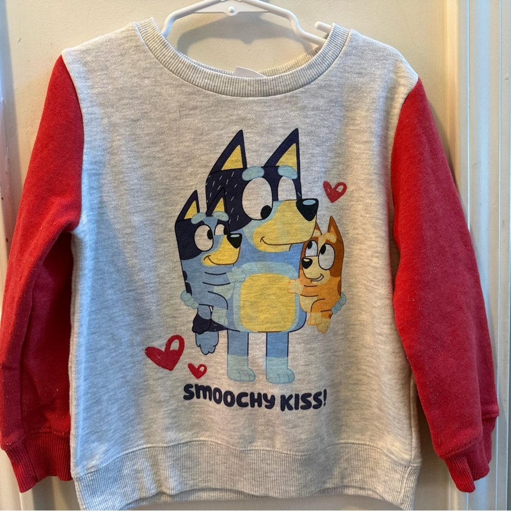 Bluey "Smoochy Kiss!" Valentine’s Sweatshirt
